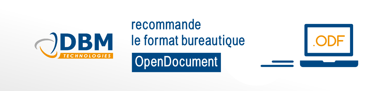Format Open document recommandé
