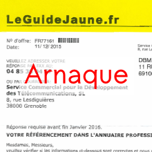 Arnaque Le Guide Jaune