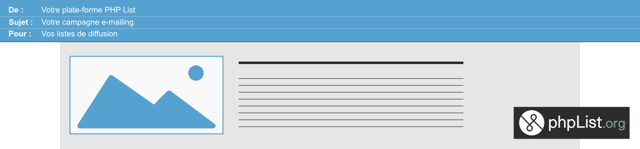 PHP List campagne emailing image