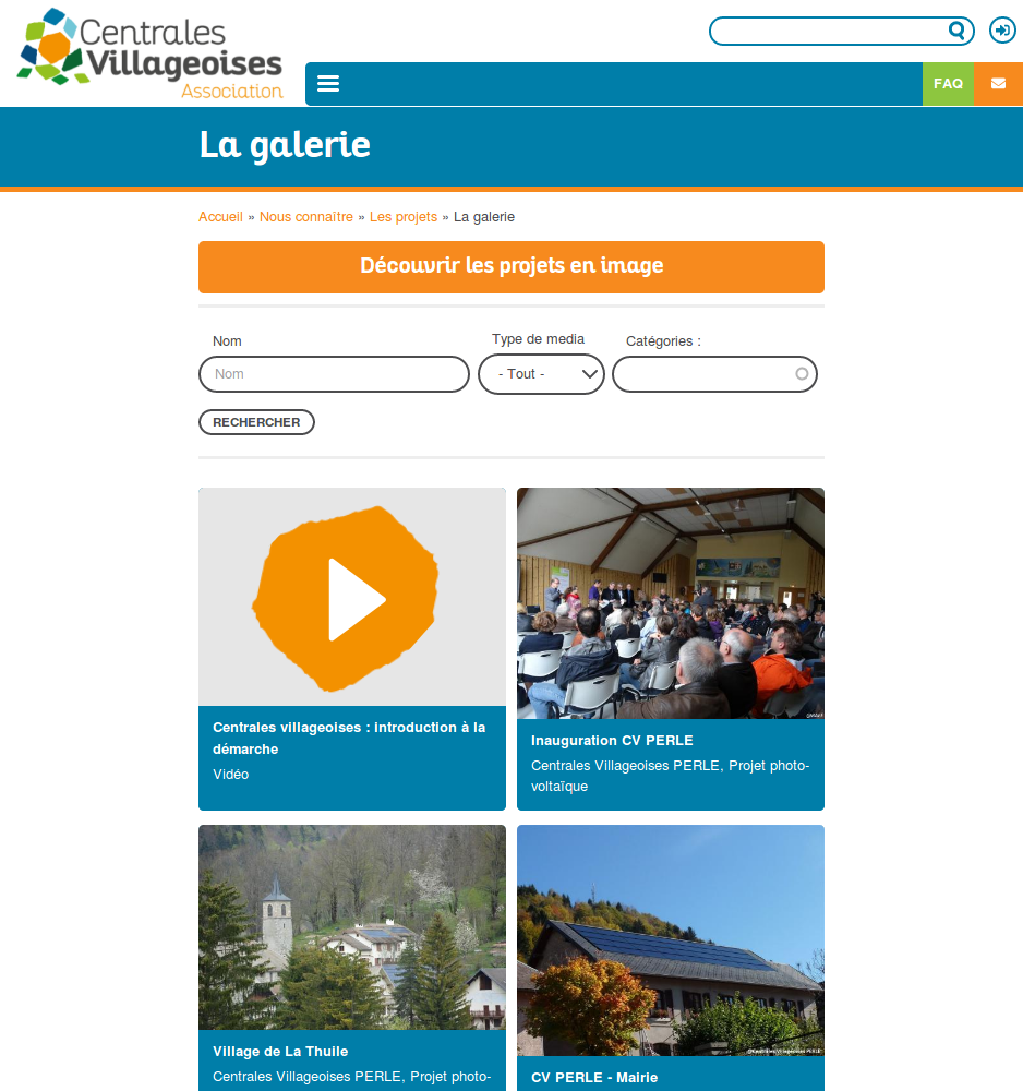 Le site de l'association Centrales Villageoises