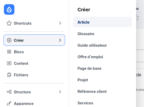Drupal 11 back-office